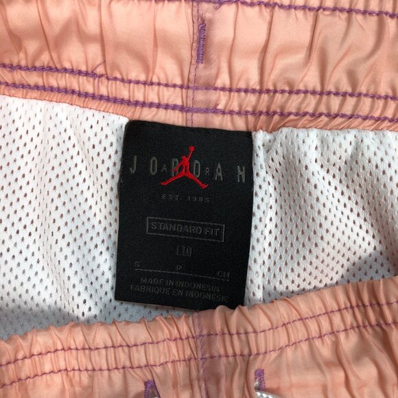 Jordan DNA Pool Shorts Mens S 29 Purple Mesh Liner Drawstring Multicolor Rainbow - Picture 3 of 13